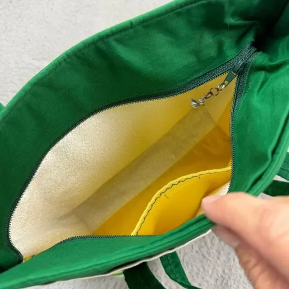 Oregon Ducks Mini Tote Quilted Handmade University of Oregon NCAA - Picture 13 of 16